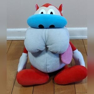 Vintage Stimpy Plush Cartoon Character from Nickelodeon Show Ren and Stimpy